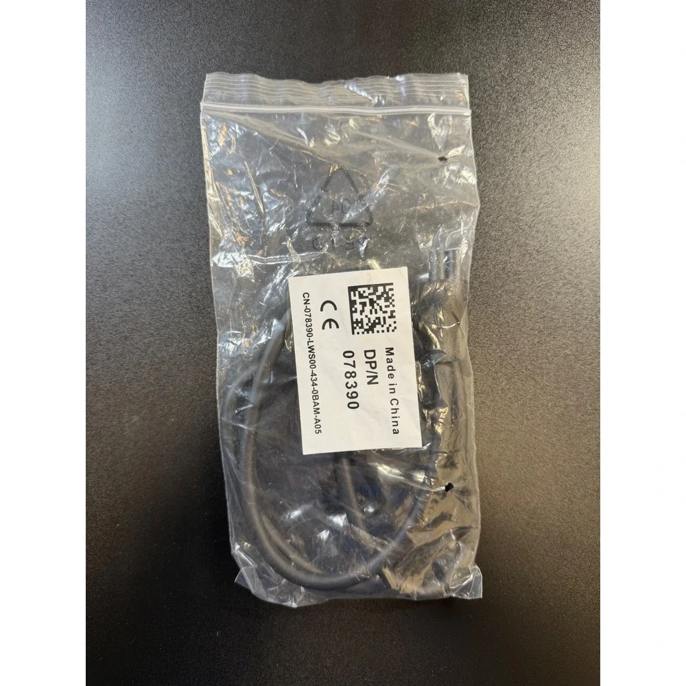 Dell DP/N 078390 3-Prong Laptop Power Cord C5 Cloverleaf Black 3ft JB5